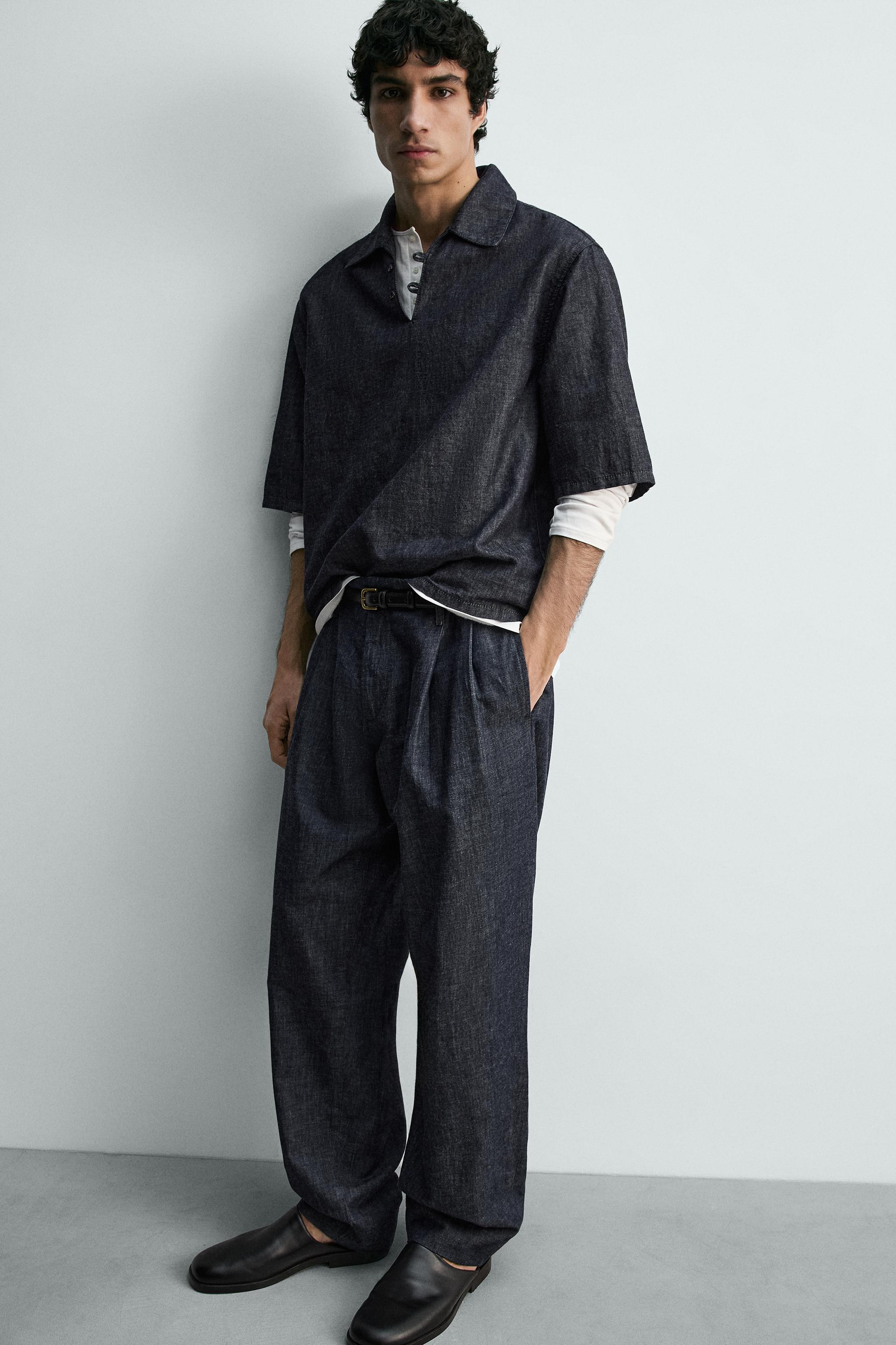 BALLOON FIT PLEATED PANTS